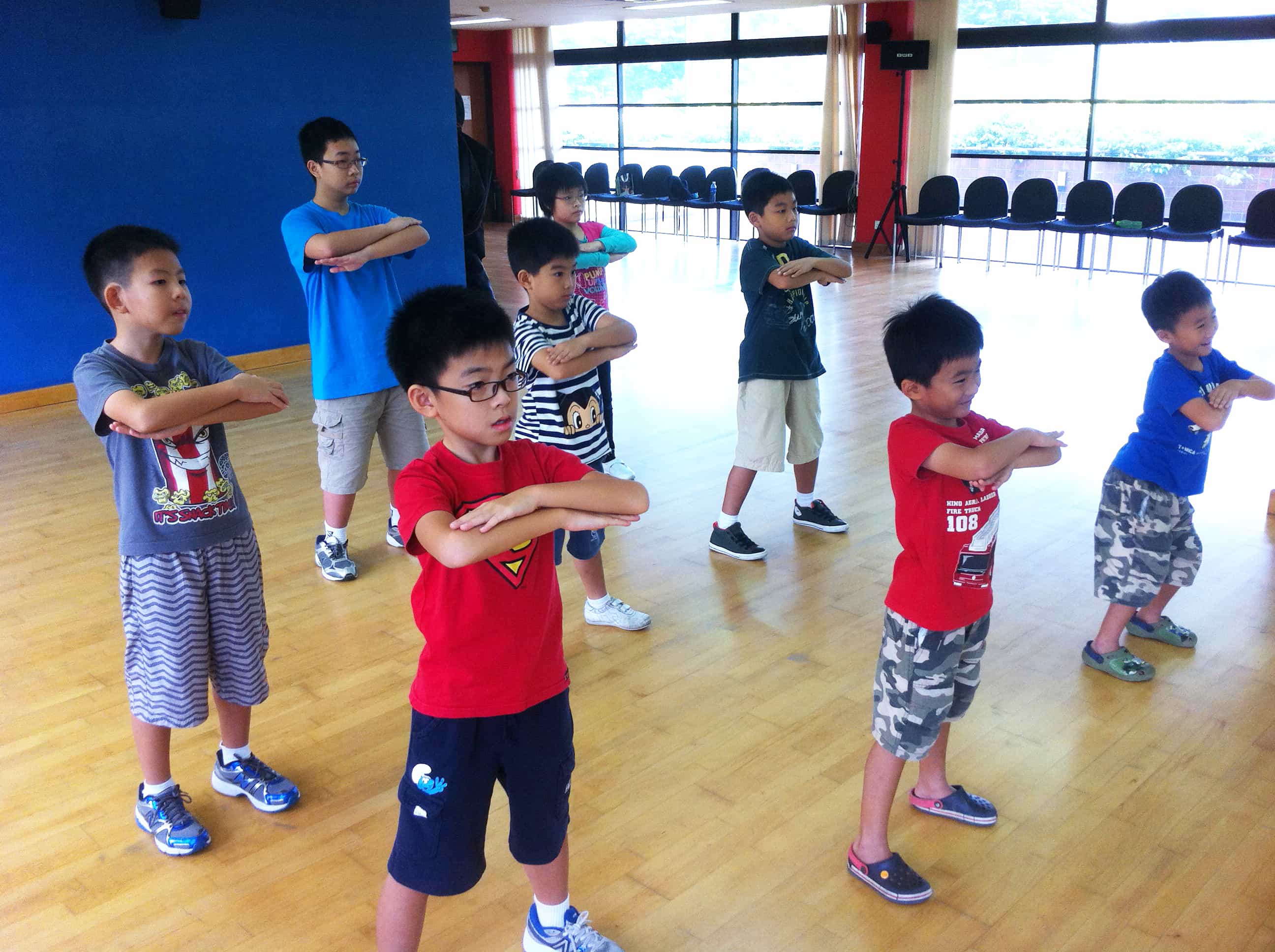 Children learning Wing Chun Forms!